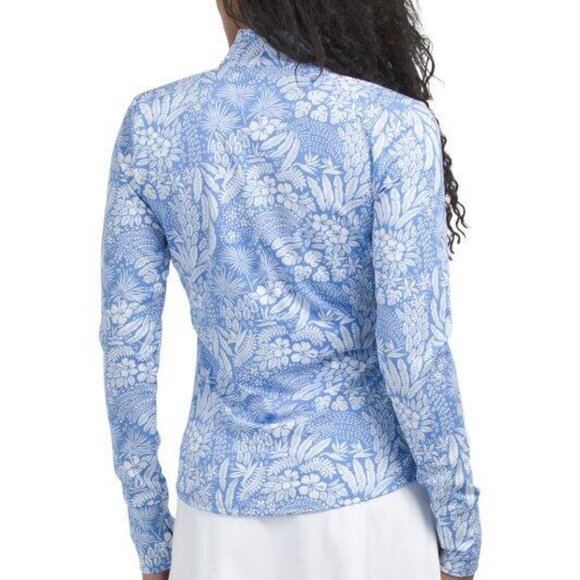 TOMMY BAHAMA Upf 50 L/S Full Zip Golf Jacket Top Blue White S M L XL NWT - Picture 2 of 5